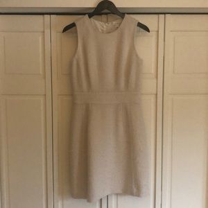 Banana Republic cream boucle dress